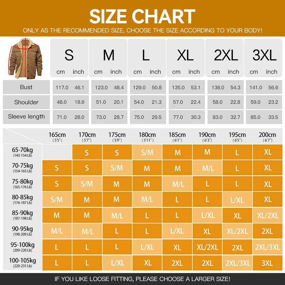 Warm Fleece Lined Button Jacket