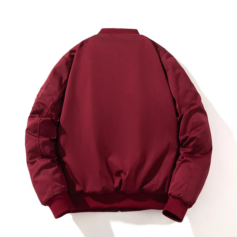 Minimalist Zip-Up Bomber Jacket