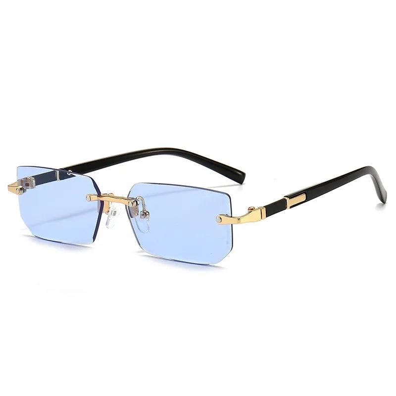 Luxury Rimless Rectangle Sunglasses