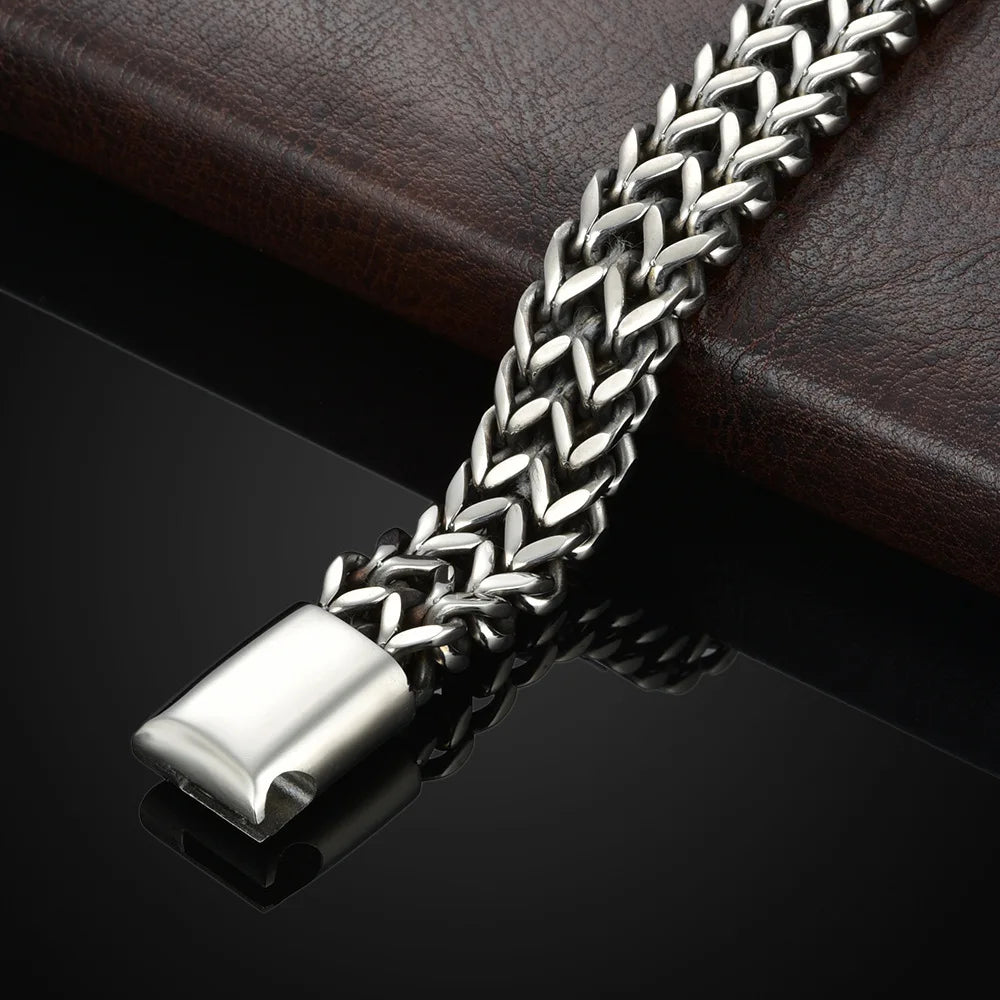 Men’s Silver Curb Chain Bracelet