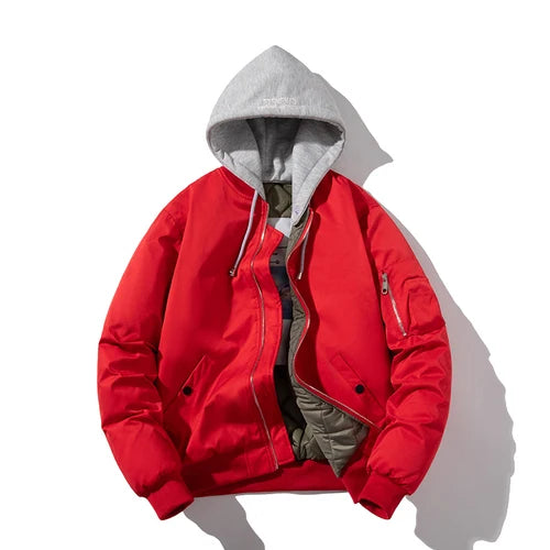 Minimalist Zip-Up Bomber Jacket