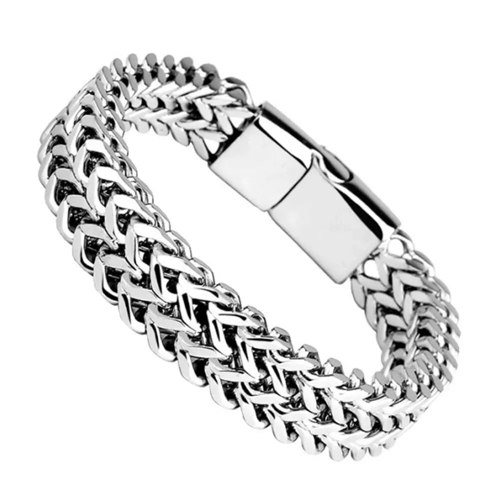 Men’s Silver Curb Chain Bracelet