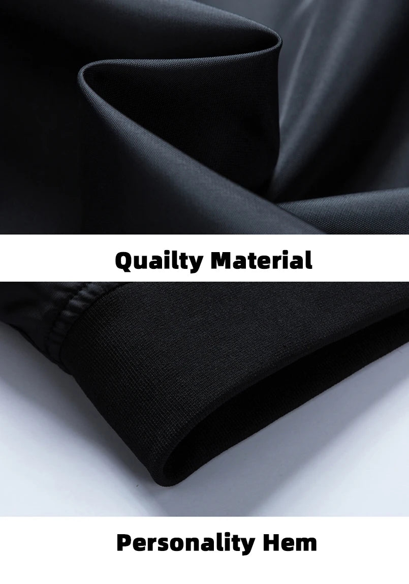 Minimalist Zip-Up Bomber Jacket