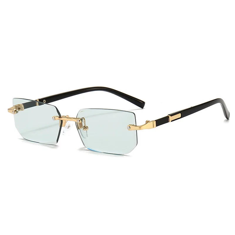Luxury Rimless Rectangle Sunglasses