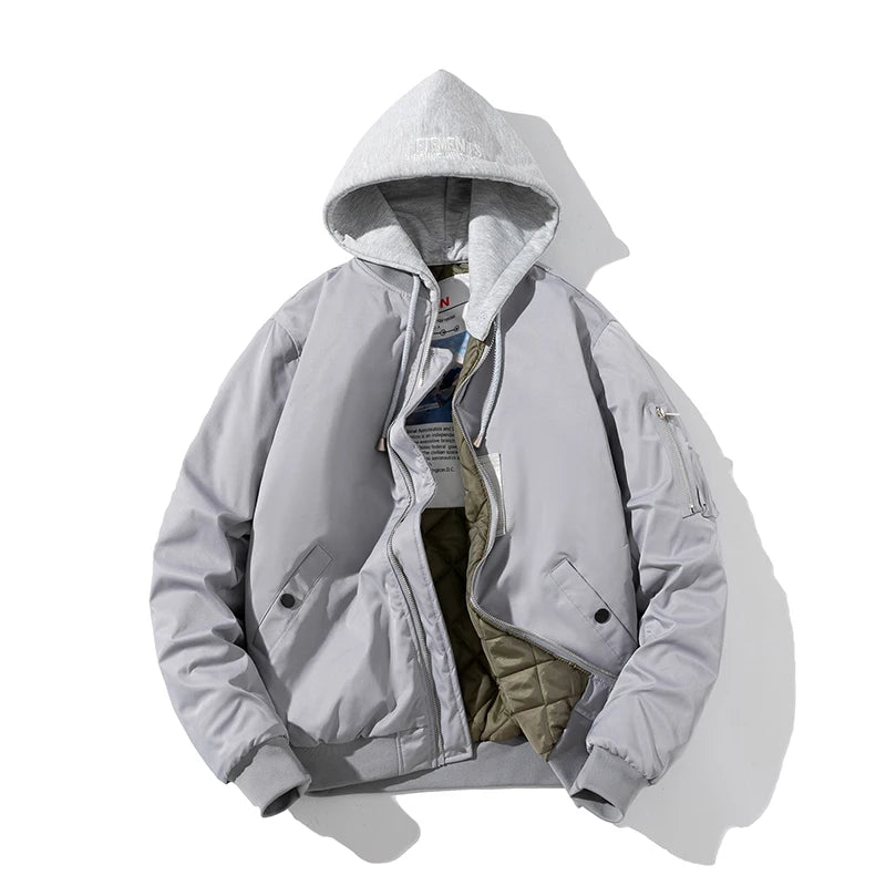 Minimalist Zip-Up Bomber Jacket