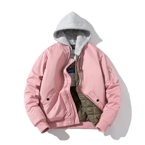 Minimalist Zip-Up Bomber Jacket