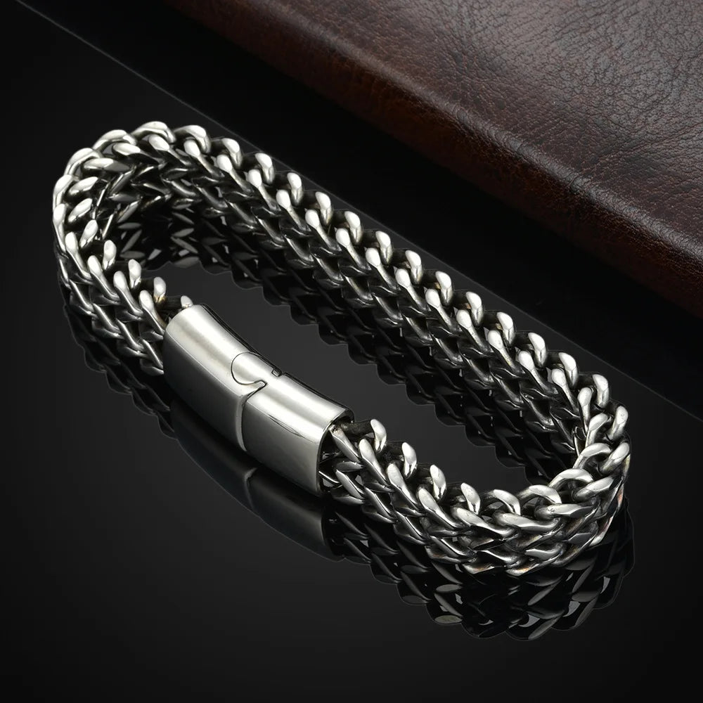 Men’s Silver Curb Chain Bracelet