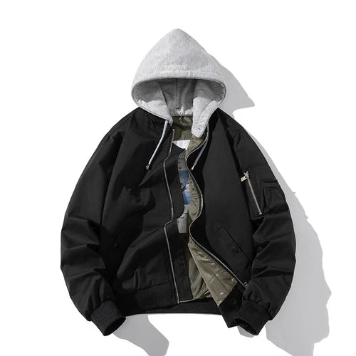 Minimalist Zip-Up Bomber Jacket