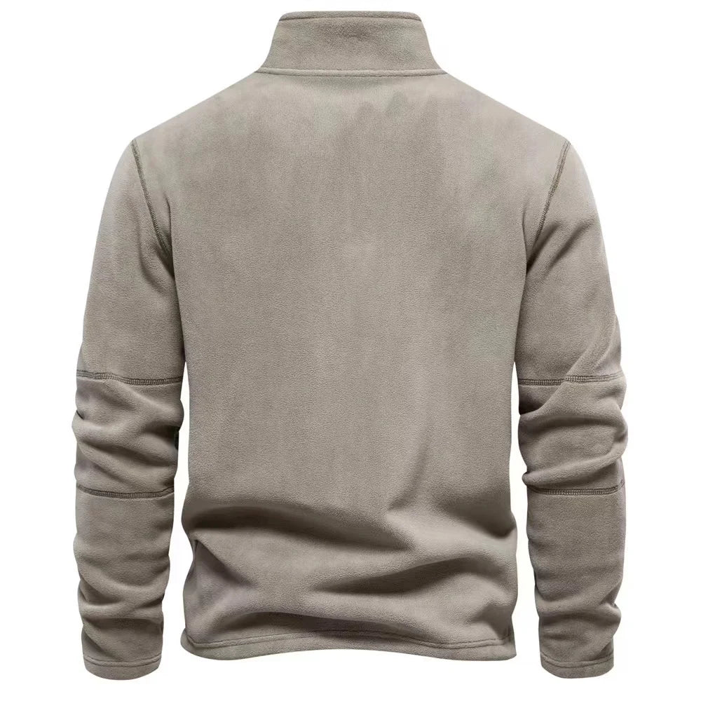 Minimalist Casual Quarter Zip Sweater