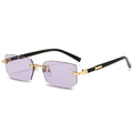 Luxury Rimless Rectangle Sunglasses
