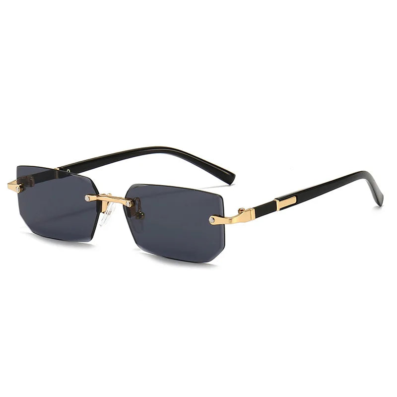 Luxury Rimless Rectangle Sunglasses